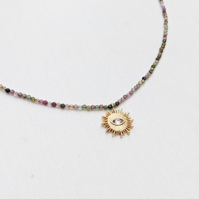 Bead and charm necklace