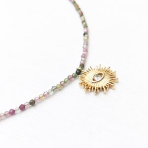 Bead and charm necklace