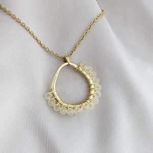 Glass bead pendant
