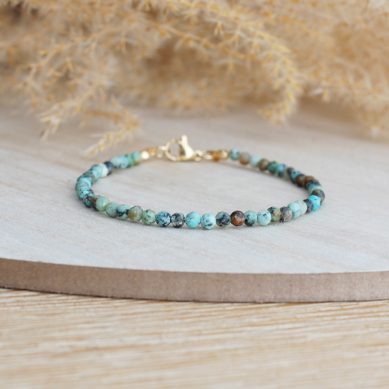 African turquoise bracelet