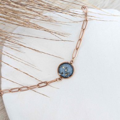Rose Gold Paper Clip Bracelet