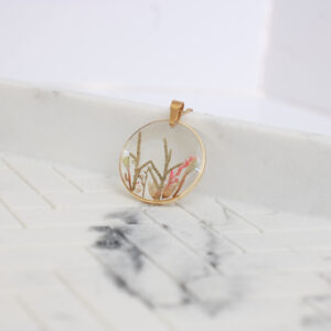 Flower pendant neckalce - Blue Pendulum Jewelries Flower pendant neckalce
