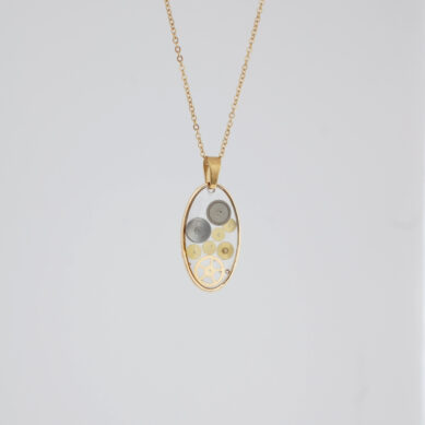 Oval Watch Gear Necklace