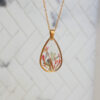 Teardrop Botanical Necklace