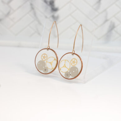 Watch Gear Earrings
