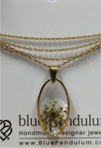 Oval necklace - Blue Pendulum Jewelries